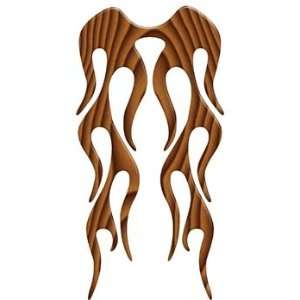  Motorcycle Fender Wood Woody Old Style Flame decal (Rear 
