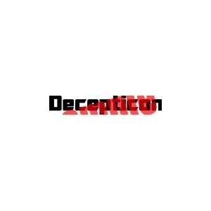  DECEPTICON 13 LETTERING WHITE VINYL DECAL STICKER 