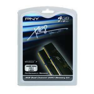   PNY 1600 CL8 DDR3 4GB KIT MD4096KD31600X8 (Catalog Category Laptop