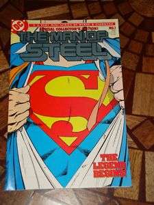 THE MAN OF STEEL #1 DC Comic Book 1986 SUPERMAN Nice  