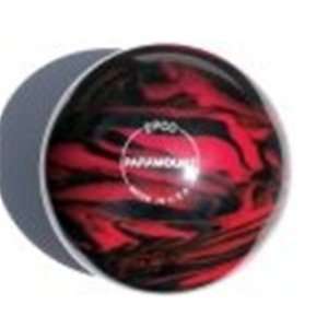  Glow Duckpin Bowling Ball Marbleized  Red/Black Sports 
