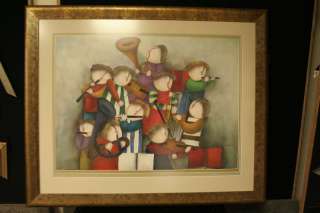 Framed Original Oil Painting SIGNED Joyce Roybal Orchestra  