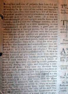   Revolutionary War newspaper NEW YORK ROYAL GAZETTE James Rivington