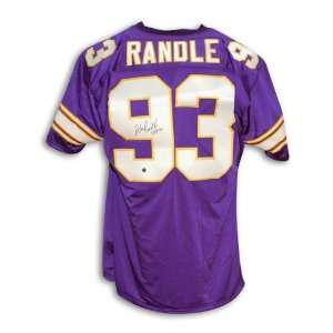  John Randle Autographed Minnesota Vikings Throwback Jersey 