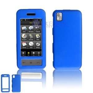  Dark Blue Protex RUBBER FEEL Snap On Cover Hard Case Cell 
