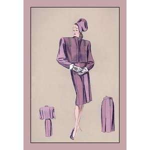  Vintage Art Rose Bolero Suit   07155 9