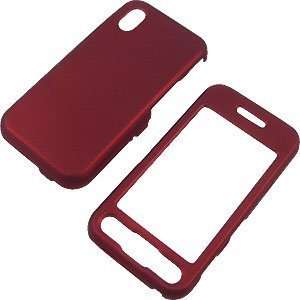  Red Rubberized Protector Case for Samsung S5230 Cell 