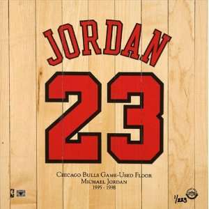  Michael Jordan Chicago Bulls Game Used Floor Display (Jersey Number 