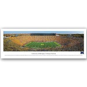 Michigan Wolverines 13.5 x 40 Panoramic Print   Sports 