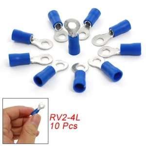 Amico RV2 4L Blue PVC Sleeve Circular Pre Insulation Ring Terminals 10 