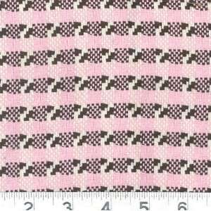  58 Wide Plaid Tweed Pink/Brown Fabric By The Yard Arts 