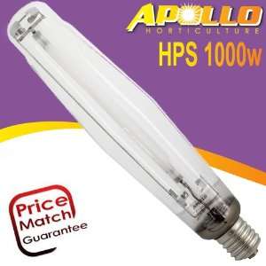  1000w Watt Apollo Horticulture Brand HPS Bulb 1 YEAR 