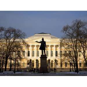  Russia, St; Petersburg; a Sculpture of Russian Poet 