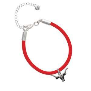    Longhorn Charm on a Scarlett Malibu Charm Bracelet Jewelry