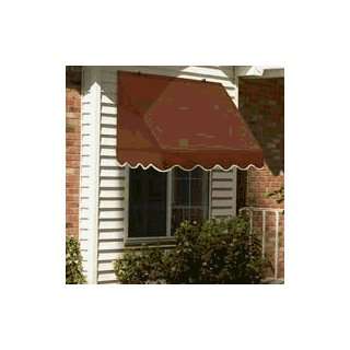  Window Traditional Awning   Terracotta   Size 4