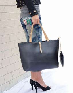 Fashion Womens Classic PU leather Tote Bag Handbag  