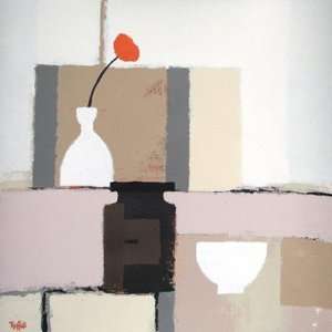 Single Red Flower I by Colin Ruffell 24x24  Kitchen 