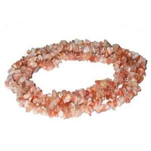  Natural Sunstone Chips Gems Beads Strand 36, Grade B 