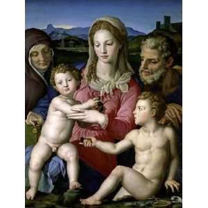 Family with Saint Anne and John the Baptist as a Child by 