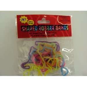  Pet Glow in the Dark Rubba Bandz Shaped Rubber Bands 