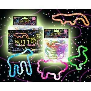  Rubba Bandz Rubber Glitter Animal (12) with 1 Free 