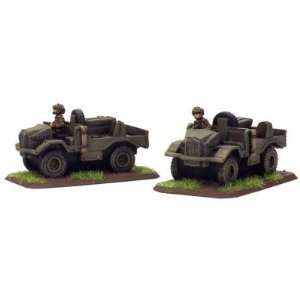  Flames of War Cut down 15cwt Truck (x2 Resin) Toys 