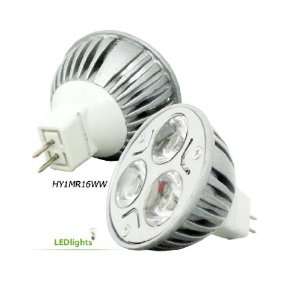 MR16 3W Warm White 3000K 30 Degree 12V LED Light Bulb 300 Lumens (Pack 