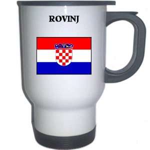  Croatia/Hrvatska   ROVINJ White Stainless Steel Mug 