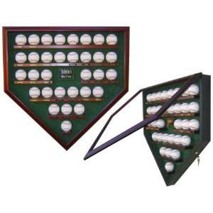  3000 Hit Club Homeplate Shaped Display Case Sports 