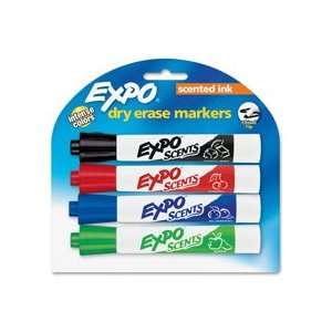   Corporation   Scented Whiteboard Marker Chisel 4 ChocMint/Chr/Apple