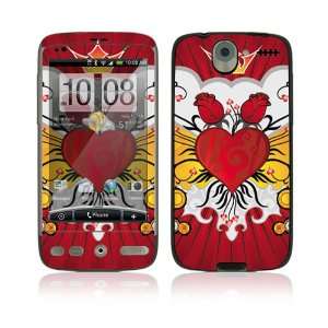  HTC Desire Decal Skin   Rose Heart 