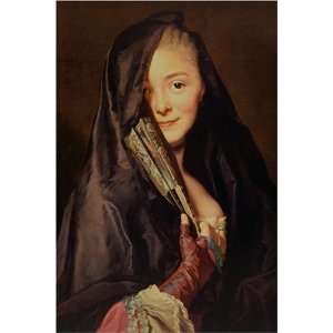  The Veiled Lady by Alexander Roslin, 17 x 20 Fine Art 