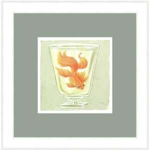   Whimiscal Goldfish by Zoe Beresford   Framed Artwork