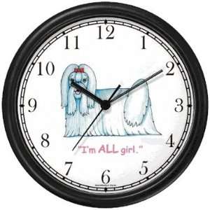  Maltese Dog Cartoon or Comic   JP Animal Wall Clock by 