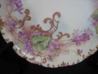 Beautiful C&A France Depose Hand Painted Floral Plate