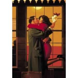 Jack Vettriano 22W by 32H  Back Where You Belong CANVAS Edge #6 1 