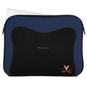  NCAA Virginia Cavaliers Black Navy Blue Neoprene Laptop 