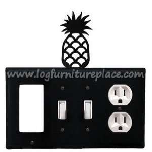  Wrought Iron Pineapple Quad GFI/Switch/Switch/Outlet Cover 