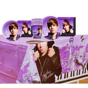  Justin Bieber Deluxe Party Supplies Pack Including Plates 