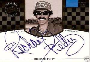 09 Press Pass RICHARD PETTY Autograph Gold #d /105  