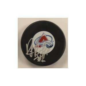  Ray Bourque Autographed Hockey Puck   Colorado Avalanche 