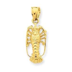  14k Gold Lobster Pendant Jewelry