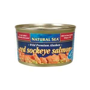  Natural Sea Red Sockeye, No Salt Added 7.5 oz (Pack Of 24 