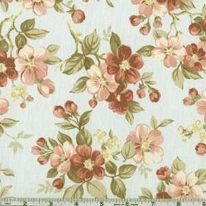  44 Wide Sumptuous Living Dogwood Mint Fabric By The Yard 