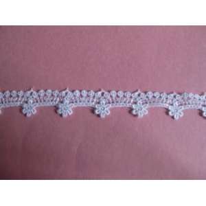  9.5yds Adorable Venice Lace Flower Trim in White