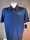 Nike NEW Golf Mens Black Mesh Polo Shirt L  