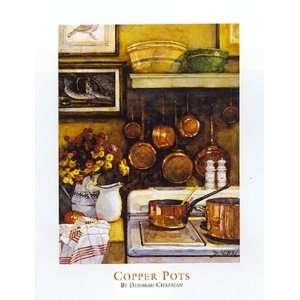  Copper Pots by Deborah Chabrian 14 X 11 Poster