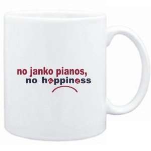  Mug White  NO Janko Pianos NO HAPPINESS Instruments 