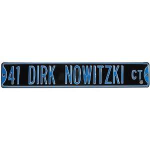  Dallas Mavericks Dirk Nowitzki Authentic Street Sign 