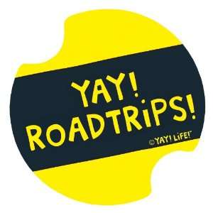  Yay Roadtrips Absorbent Car Coasters   2 Pack Kitchen 